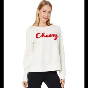 Lilly Pulitzer Rami Sweatshirt XL Ruby Red Cheery Graphic NEW NWT
